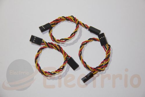 EL2273 Lote 3 unid Cable Trenzado 3 pin Dupont Hembra-Hembra